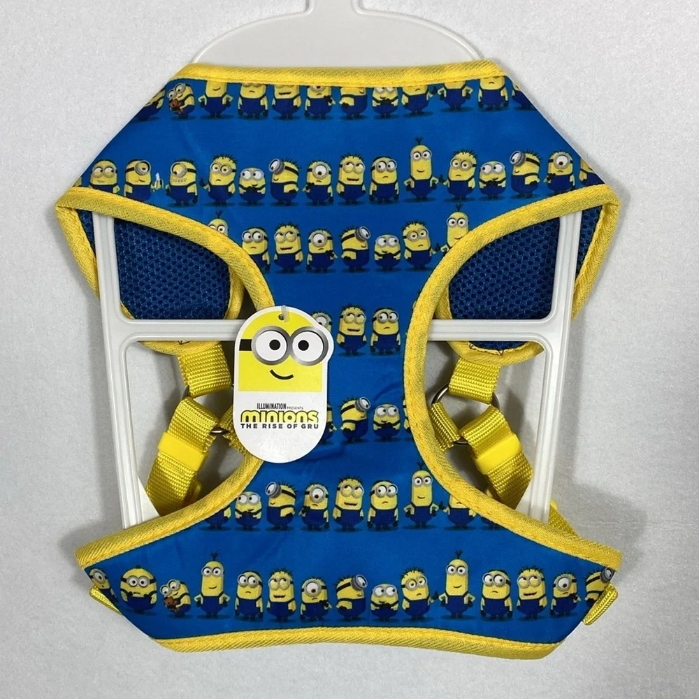 Yellow 'Good Grief' Dog Shirt and Harness Set Peanuts & Minions size Large